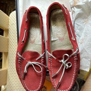 Todds Gommino Driving Shoes in Red Suede size 36&1/2